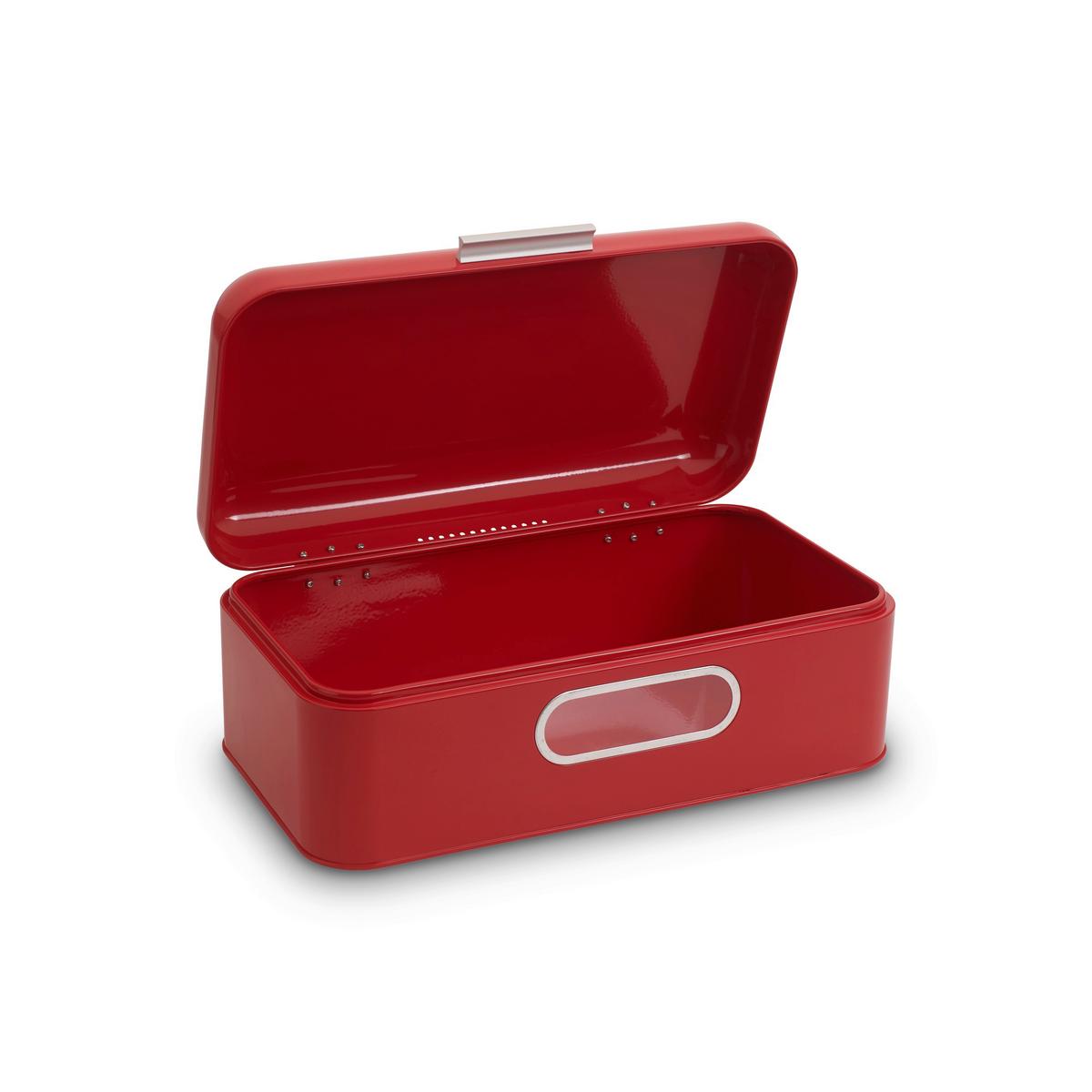 Brotkasten Rot B: 23 cm - Rot, Basics, Metall (42/23/16,5cm) - Echtwerk