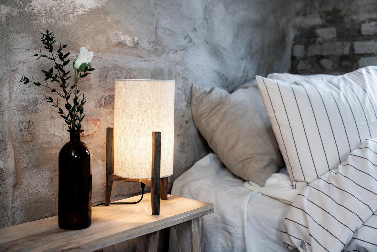 Tischleuchte Memory-Funktion, 40w - Beige, Basics (23/39/23cm) - Markslöjd