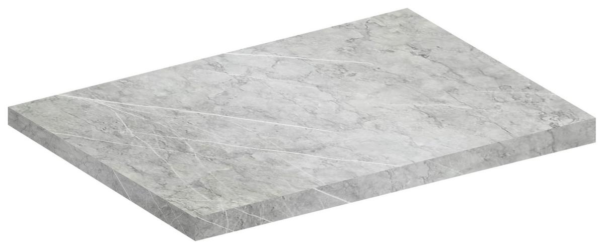 Arbeitsplatte Fasola - Grau, Trend, Holzwerkstoff (100/3/60cm) - MID.YOU