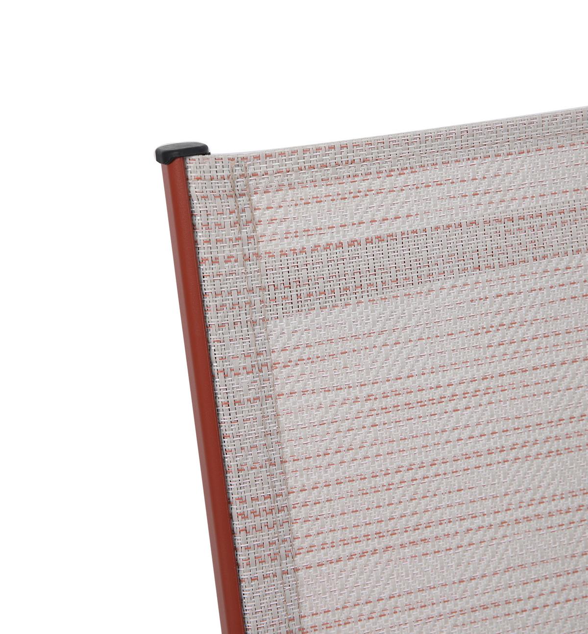 Loungesessel Brody – Schaukelstuhl - Terracotta, MODERN, Textil/Metall (68.5/97/91cm)