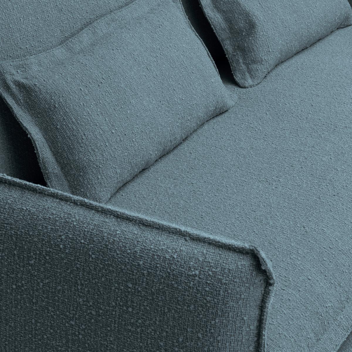 Sofa Toscana - Blau, Trend, Textil (195/82/98cm) - Livetastic