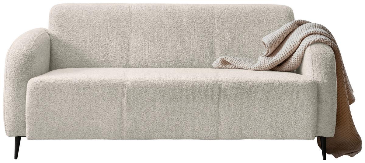 3-Sitzer-Sofa Marone Weiß B: 180cm - Schwarz/Weiß, MODERN, Textil (180/76/90cm) - Livetastic