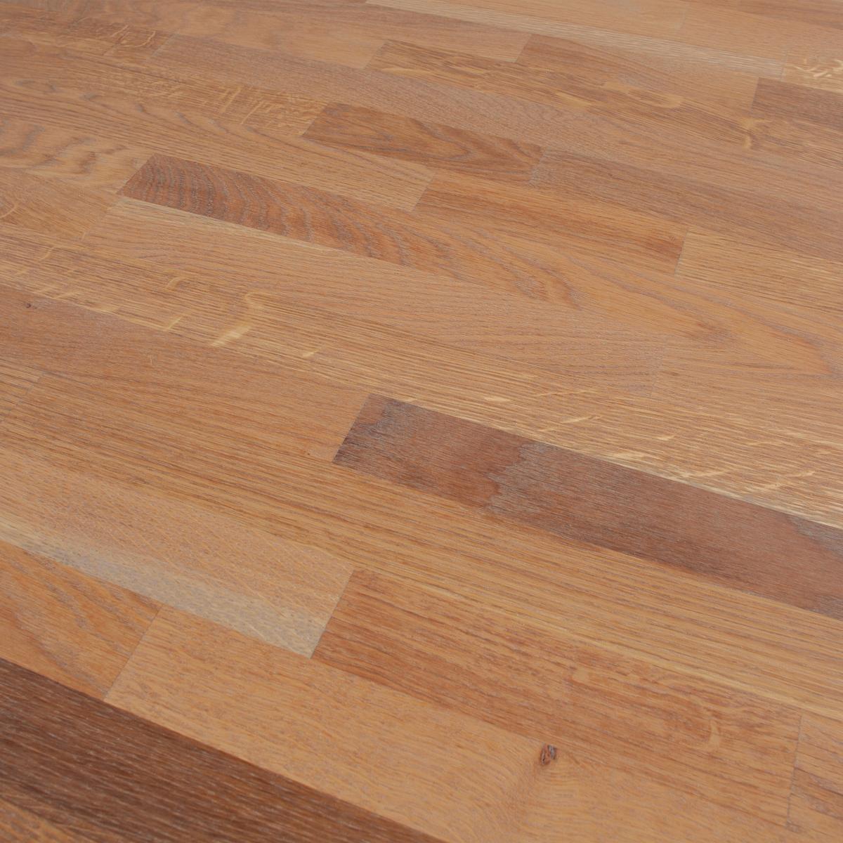 Tischplatte Tablo Grau/Eichefarben L: 120cm - Eichefarben/Grau, MODERN, Holz (120/120/2,4cm) - Livetastic