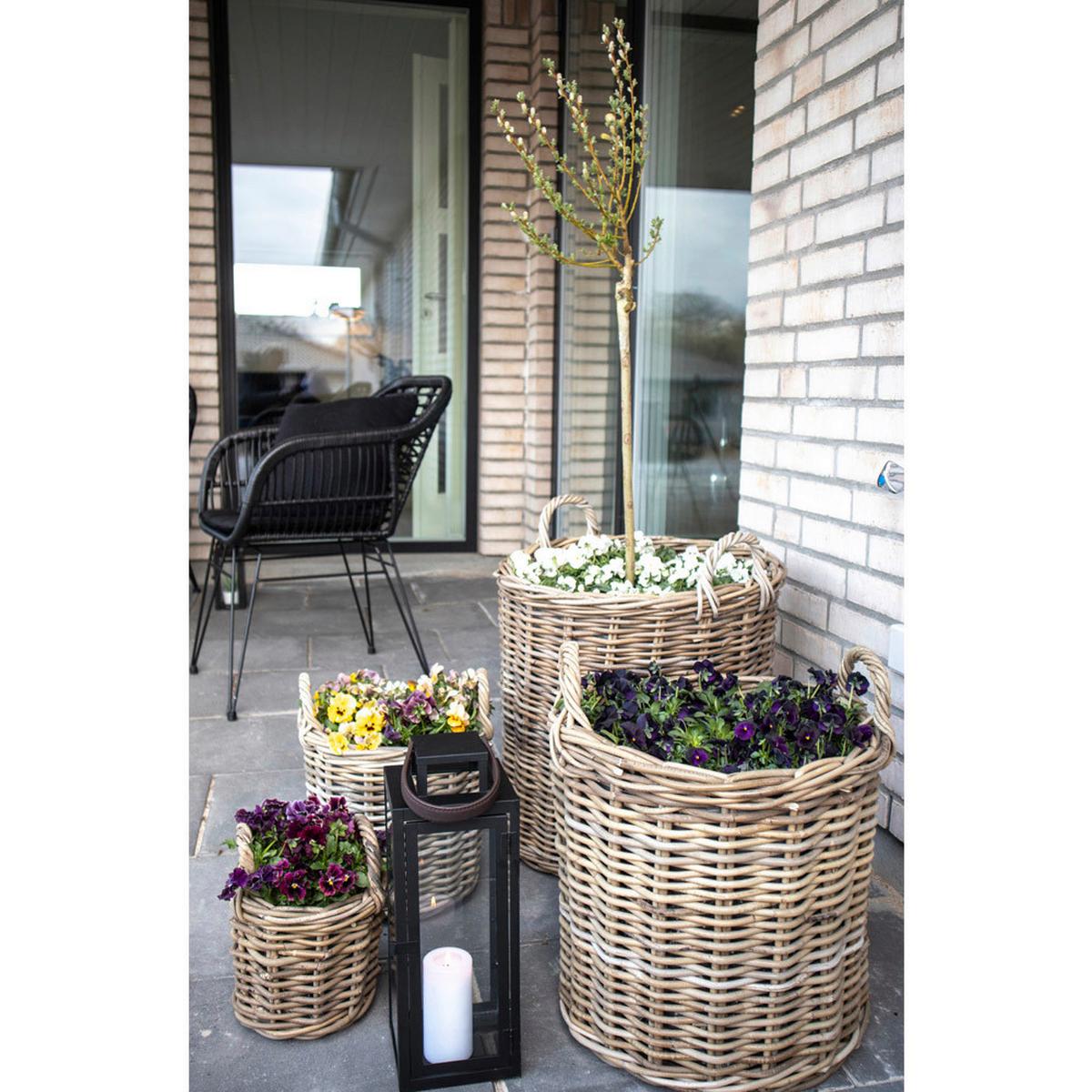 Korbset Caor Baskets 4-Teilig - Klar/Braun, Basics, Holz/Kunststoff