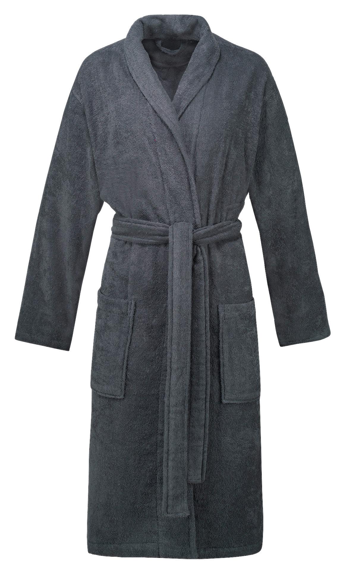 Bademantel Usm Mono Grey Steel - Grau, Textil (S-XXLnull) - Esprit