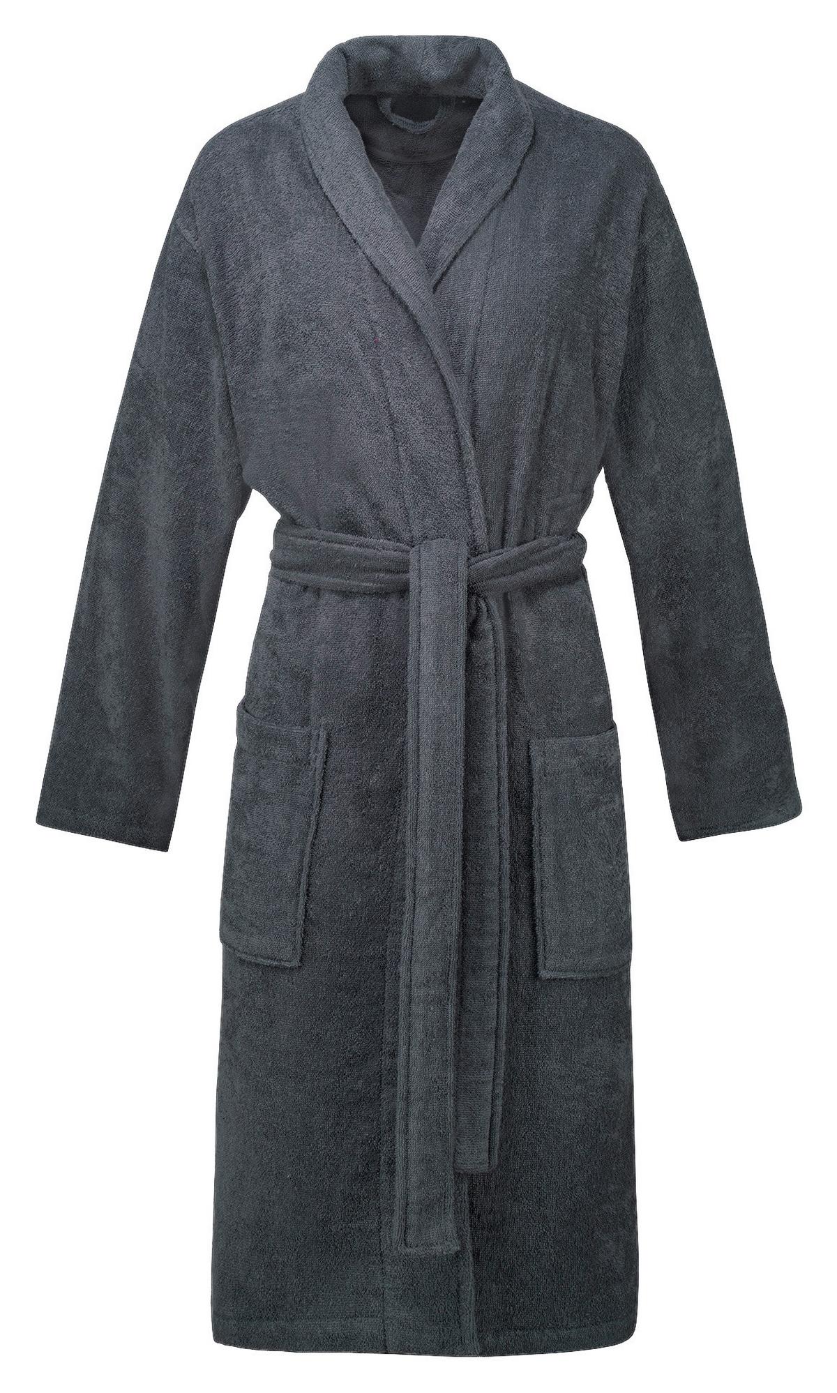 Bademantel Usm Mono Grey Steel - Grau, Textil (S-XXLnull) - Esprit