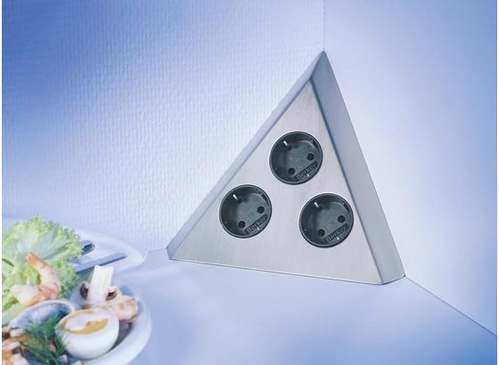 Steckdosenelement St3007-C - Edelstahlfarben, ROMANTIK / LANDHAUS, Metall (20cm) Steckdosenelement St3007-C - Edelstahlfarben, ROMANTIK / LANDHAUS, Metall (20cm)