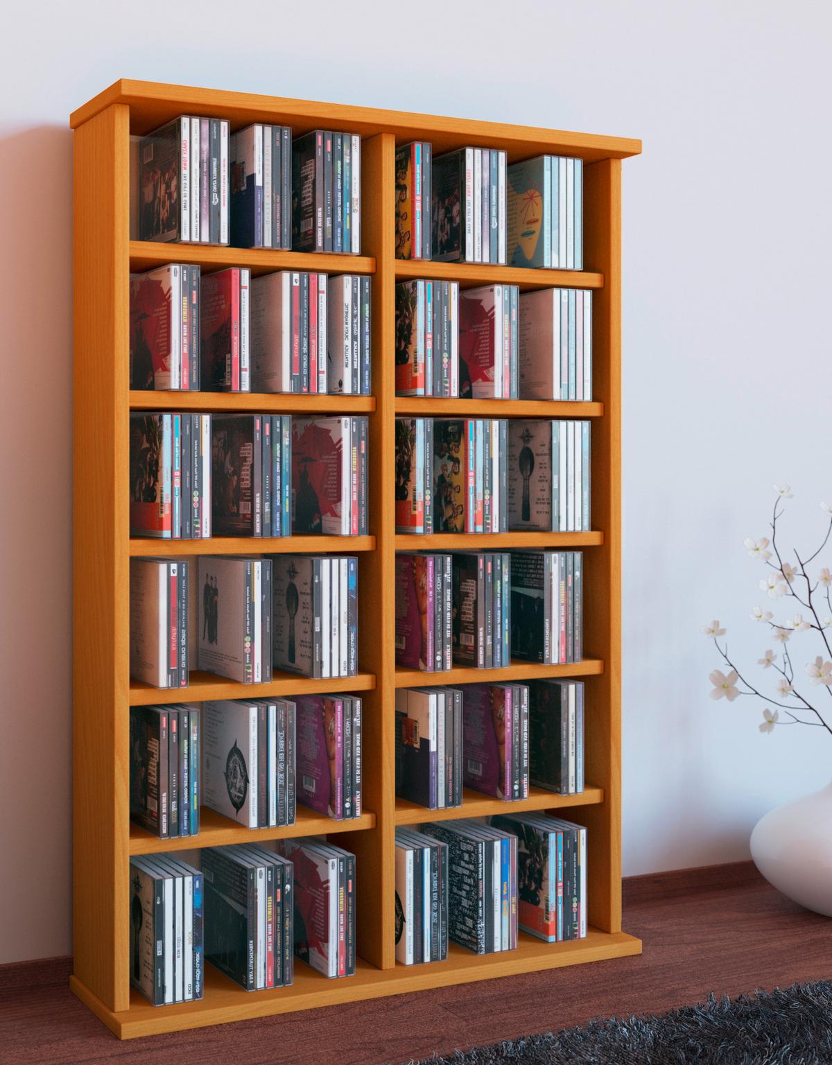 Cd Regal Ronul 60 Cm Buche Dekor - Buchefarben, KONVENTIONELL, Holzwerkstoff (60/91,5/18cm) - MID.YOU