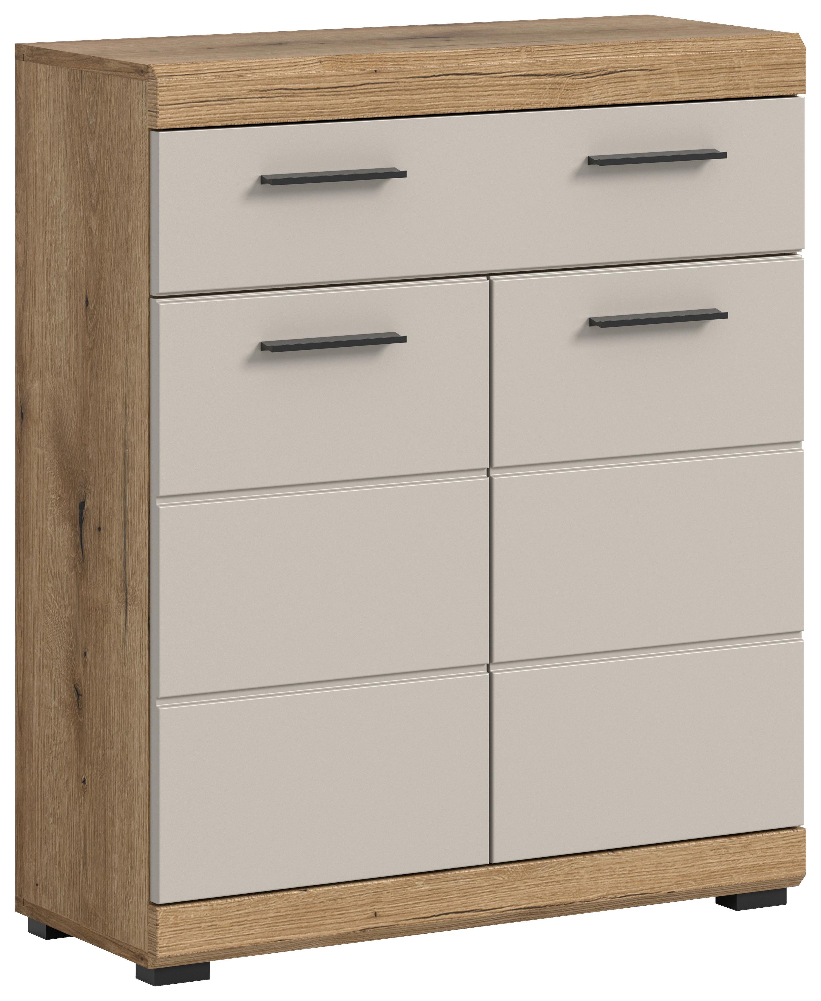 Midischrank Scout Kaschmir/naturfarben B: 74 Cm - Kaschmir/Schwarz, MODERN, Holzwerkstoff (74/88/31cm) - MID.YOU