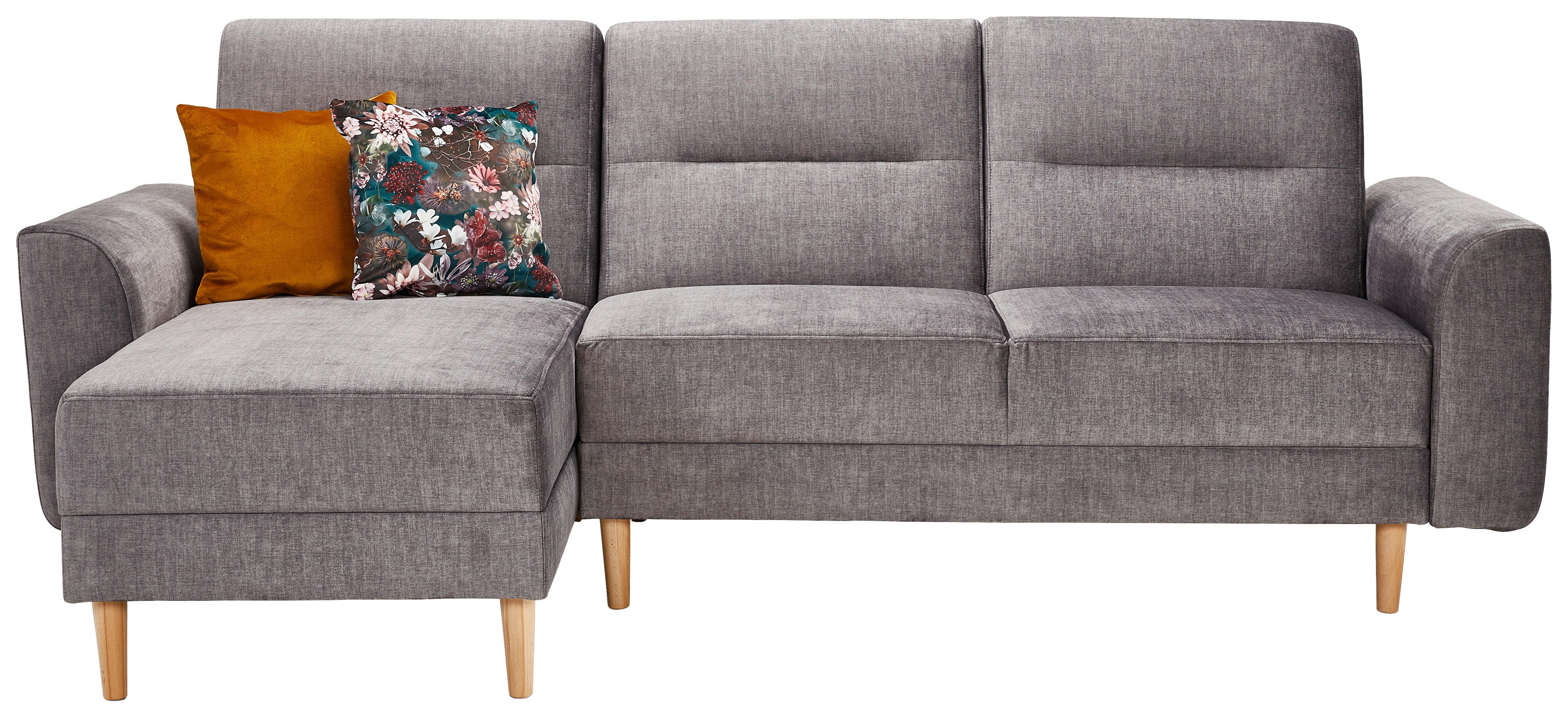 Ecksofa mit Schlaffunktion Freda mit Kissen Anthrazit - Currygelb/Anthrazit, MODERN, Textil (144/240cm) - Max Winzer