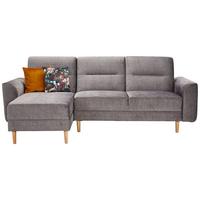 Ecksofa mit Schlaffunktion Freda mit Kissen Anthrazit - Currygelb/Anthrazit, MODERN, Textil (144/240cm) - Max Winzer