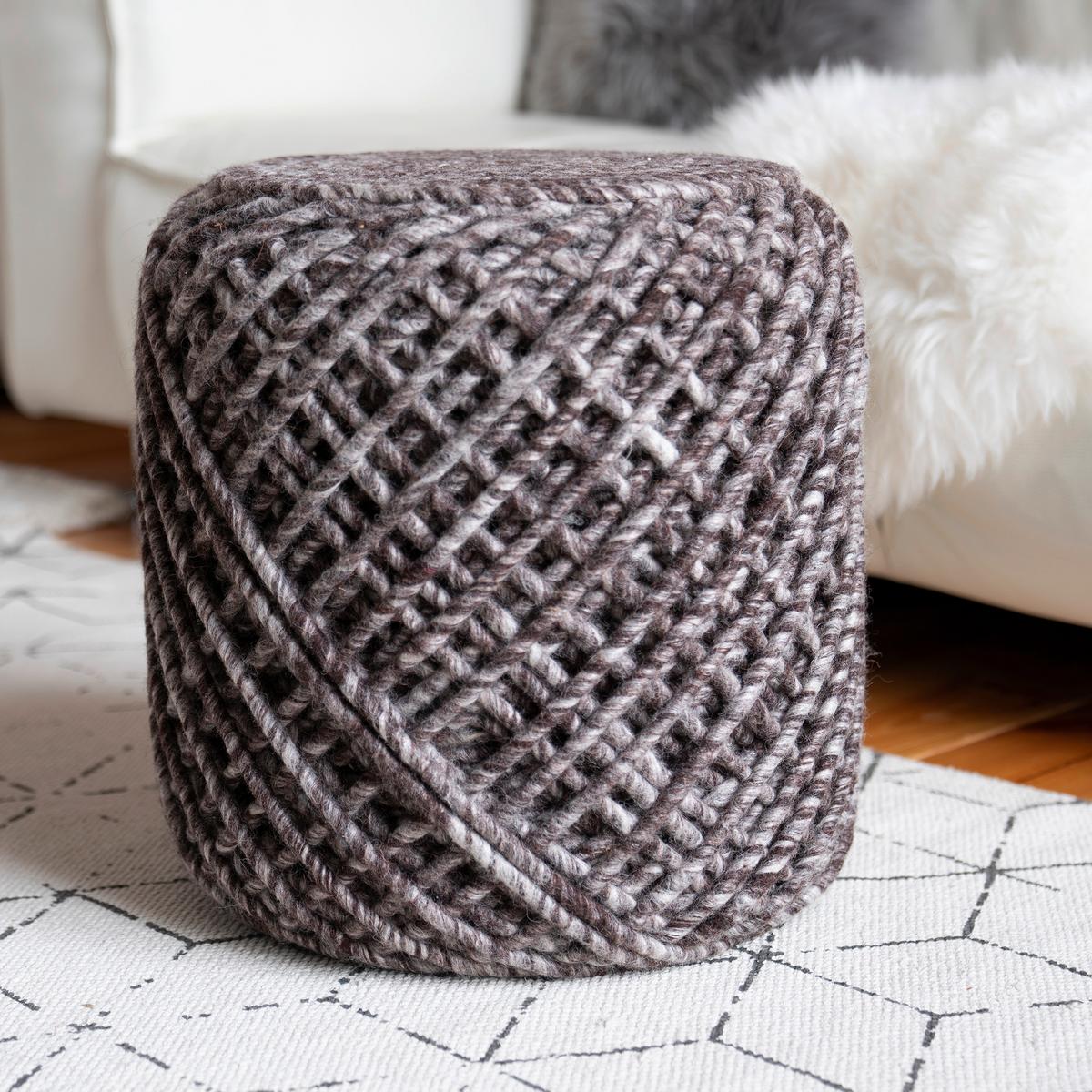 Pouf Pouf Royal - Cappuccino, Trend, Textil (40/40cm) - Obsession