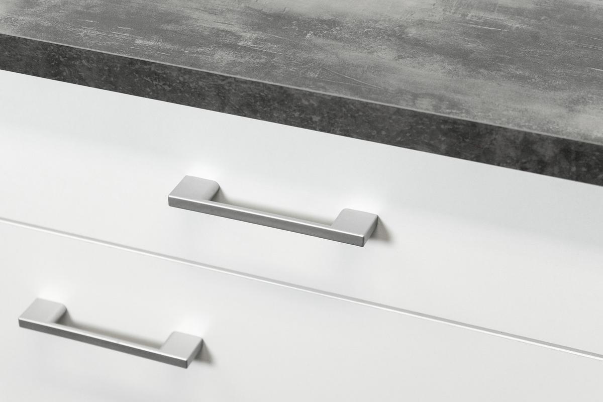 Eckküche Lucca ohne Geräte 280x170 cm Weiß/Grau - Graubraun/Weiß, MODERN, Holzwerkstoff (280/170cm) - FlexWell