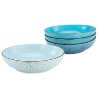Schüssel Keramik Multicolor Nc Aqua Poke Bowl 4tlg D: 30cm - Multicolor, KONVENTIONELL, Keramik (22,5/5cm) - Creatable