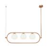 Pendelleuchte Erich - Messingfarben/Weiß, Trend, Glas/Metall (89/25,5/137cm) - MAYTONI