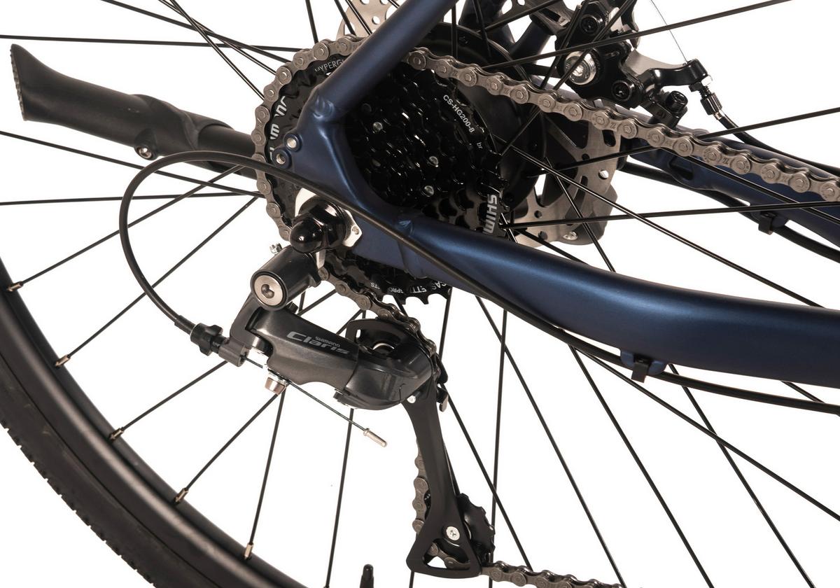 E-gravelbike  Tourenfahrrad Dunkelblau Matt - Dunkelblau, LIFESTYLE, Metall (180/70/100cm)