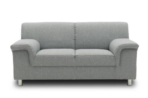 2-sitzer-sofa Jamie Rücken Echt Silberfarben Webstoff - Chromfarben/Silberfarben, KONVENTIONELL, Textil (145/72/80cm) - MID.YOU