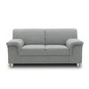 2-sitzer-sofa Jamie Rücken Echt Silberfarben Webstoff - Chromfarben/Silberfarben, KONVENTIONELL, Textil (145/72/80cm) - MID.YOU