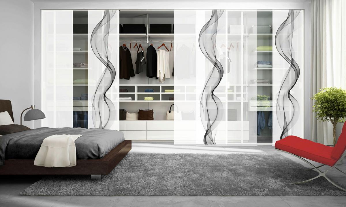 Flächenvorhang Edmonton Grau B: 60 Cm - Grau, Design, Textil (60/245cm)