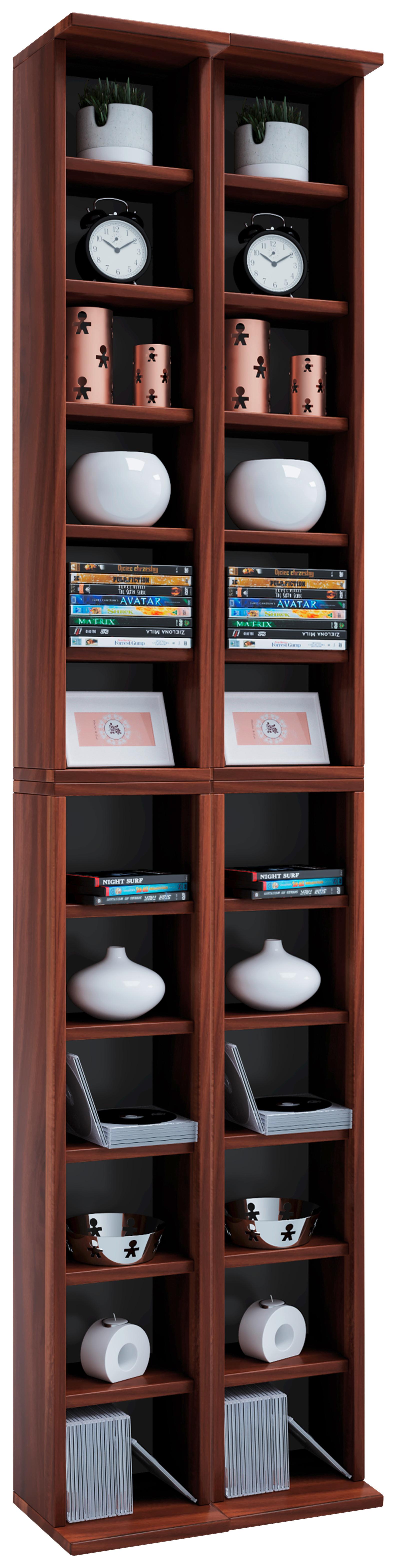 Cd Regal Almera 42 Cm Nuss Dekor - Nussbaumfarben, KONVENTIONELL, Holzwerkstoff (42/183/20cm) - MID.YOU