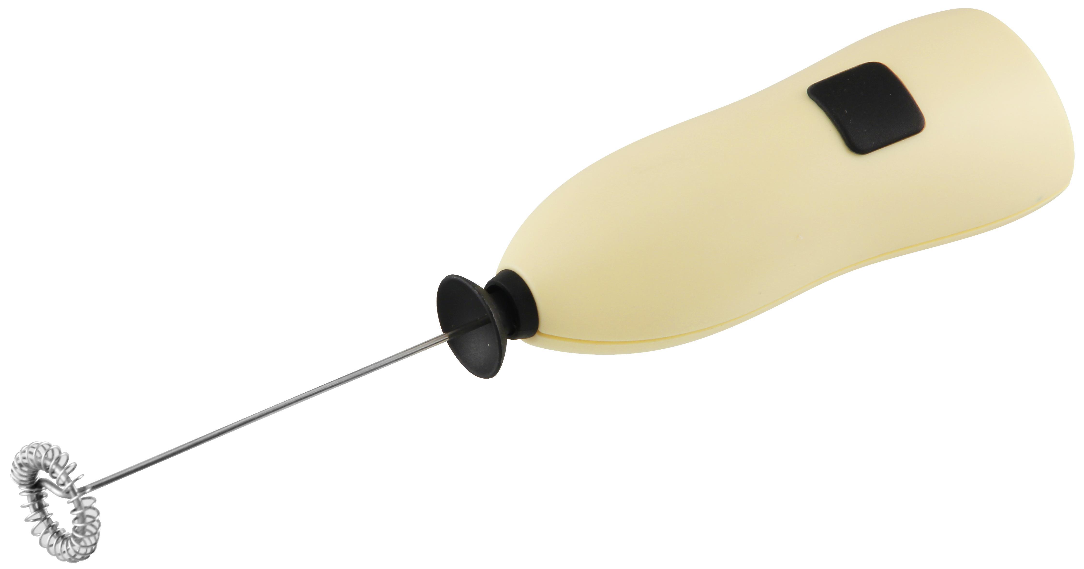 Milchschäumer H: 21 cm - Creme/Schwarz, KONVENTIONELL, Kunststoff/Metall (4/21/3cm) - Fackelmann