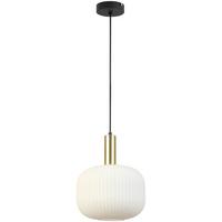 Luster SCHER - čierna/biela, Modern, kov/sklo (25/120cm) - Mömax
