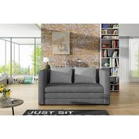 Schlafsofa Neva Grau/Hellgrau B: 132 cm - Hellgrau/Schwarz, Design, Textil (132/62/70cm) - MID.YOU