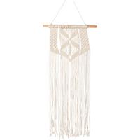 Dekohänger Makrame in Naturfarben - přírodní barvy, Trend, přírodní materiály (25/80cm) - Modern Living