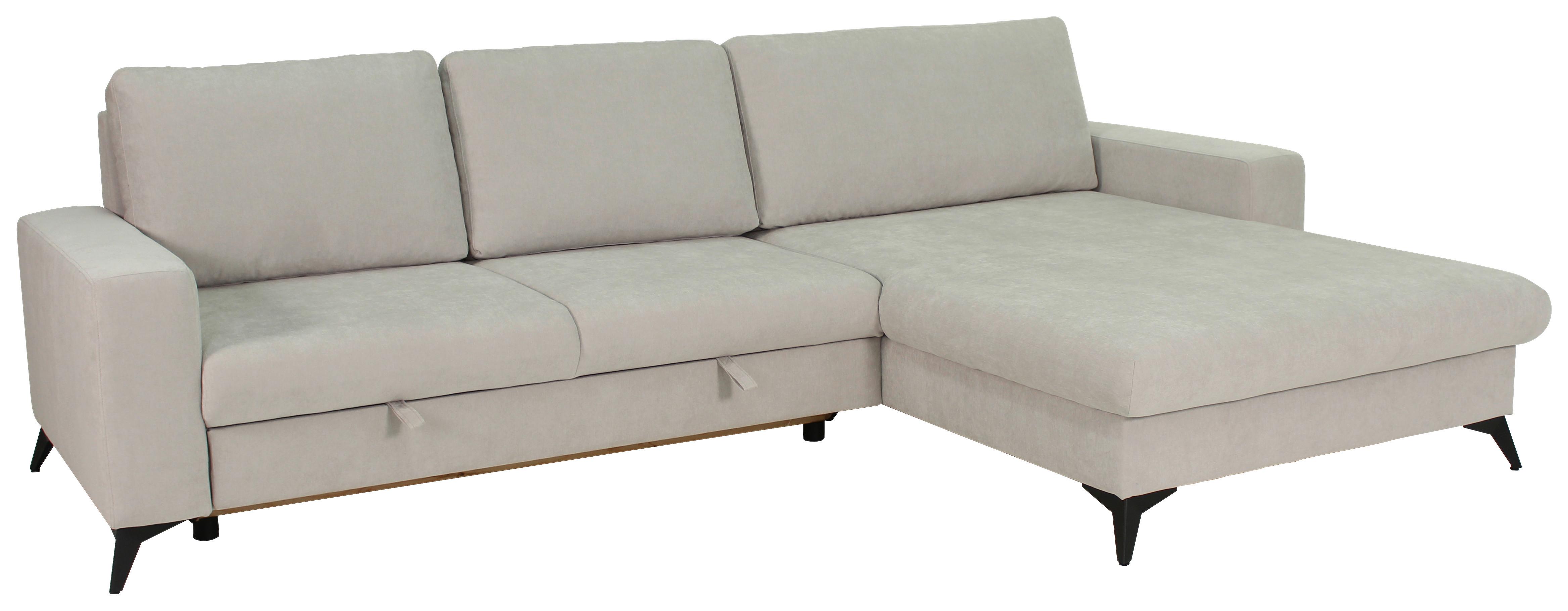 Sedacia súprava SUNNY, sivobéžová,lôžko a úl.priestor - sivobéžová, Modern, textil (290/87/178cm) - Mömax