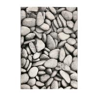Webteppich Stony Island Grau 160x225 Cm - Silberfarben/Schwarz, Design, Textil (160/225cm) - WECON HOME