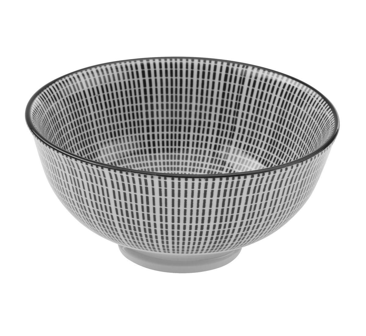 MISKA NA OMÁČKU Shiva - bílá/černá, Lifestyle, keramika (11,5/5,8cm) - Modern Living