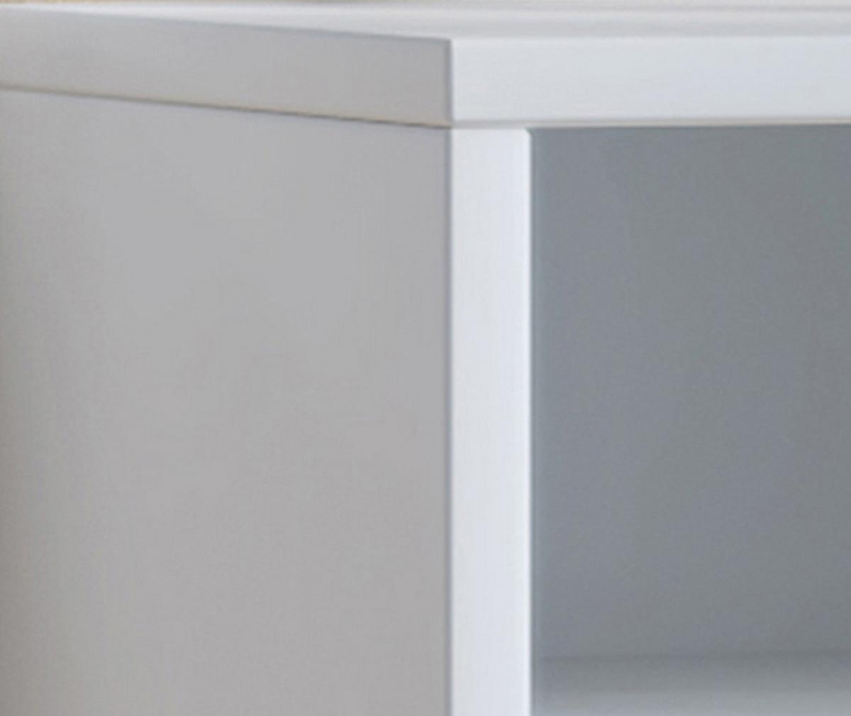 Schuhschrank Hinsol Weiß Dekor 16 Fächer B: 92 Cm - Weiß, KONVENTIONELL, Holzwerkstoff (92/67/33cm) - MID.YOU