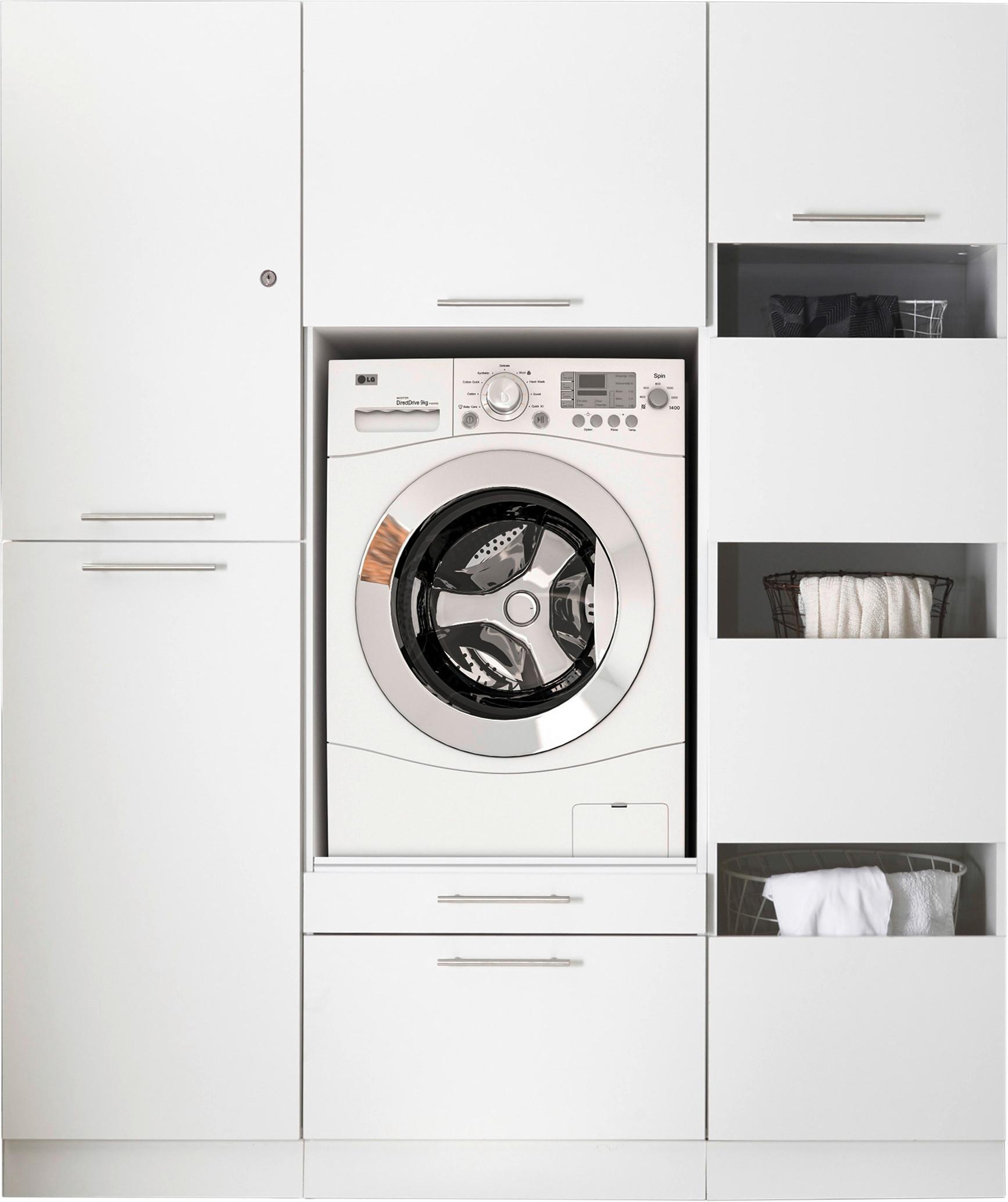 Hauswirtschaftsraum Clara - Weiß, KONVENTIONELL, Holzwerkstoff (167,4/200/67,6cm) - Respekta