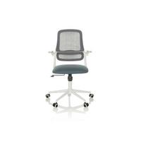 Drehstuhl Miko W Eco Grau B: 57 Cm - Weiß/Grau, MODERN, Kunststoff/Textil (57/92 - 102/53cm) - MID.YOU