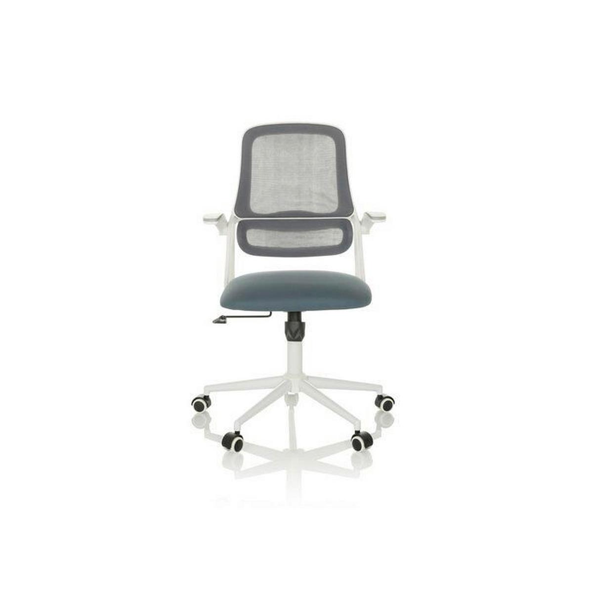 Drehstuhl Miko W Eco Grau B: 57 Cm - Weiß/Grau, MODERN, Kunststoff/Textil (57/92 - 102/53cm) - MID.YOU