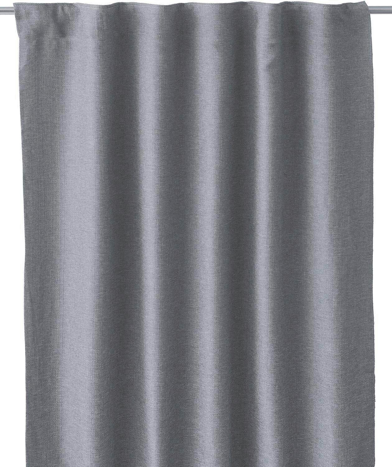 HOTOVÝ ZÁVES DIANA - sivá, Basics, textil (140/280cm) - Svanefors