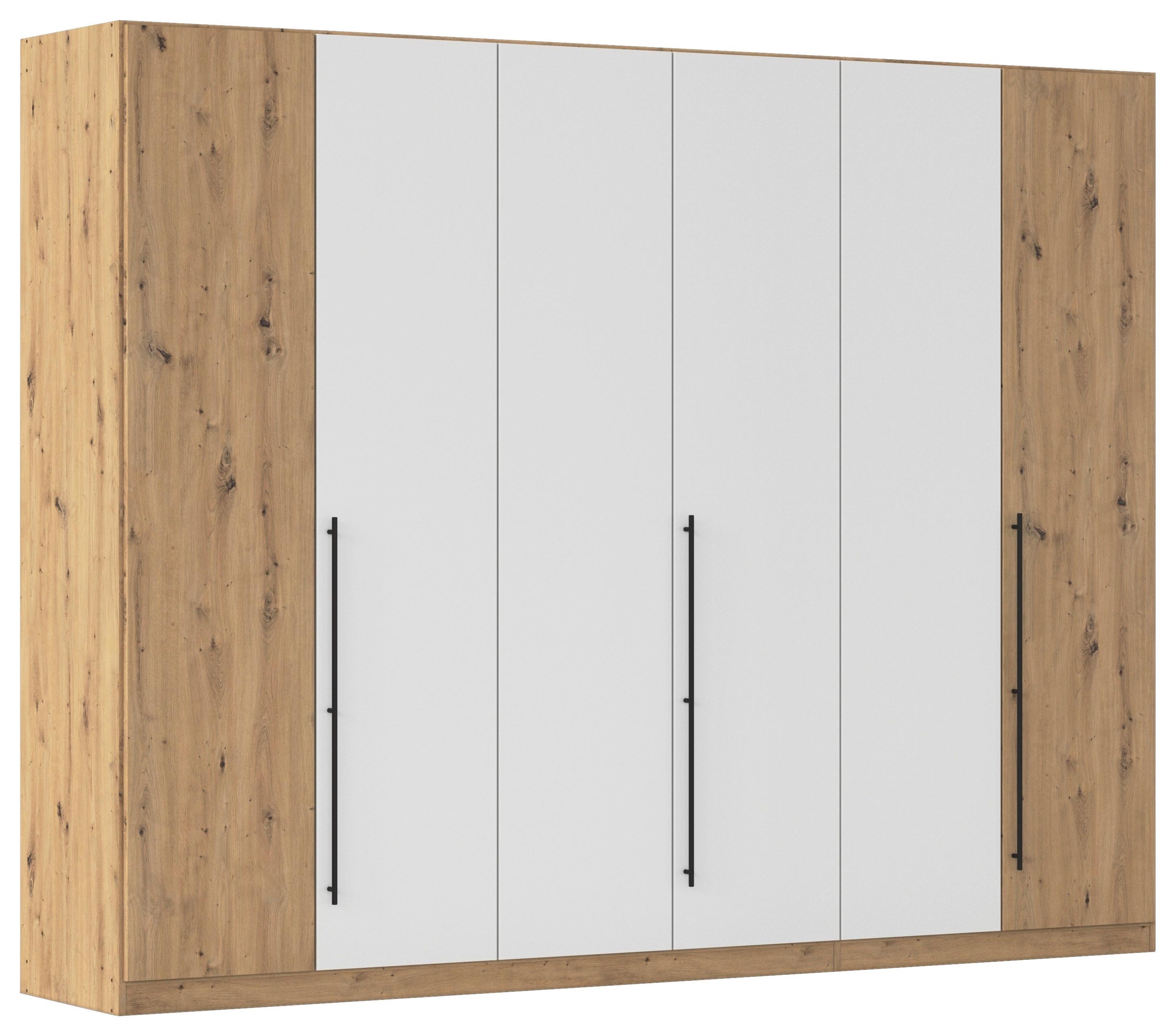 Kleiderschrank Safari B: 271 cm - Weiß/Eiche Artisan, KONVENTIONELL, Holzwerkstoff (271/210/54cm)
