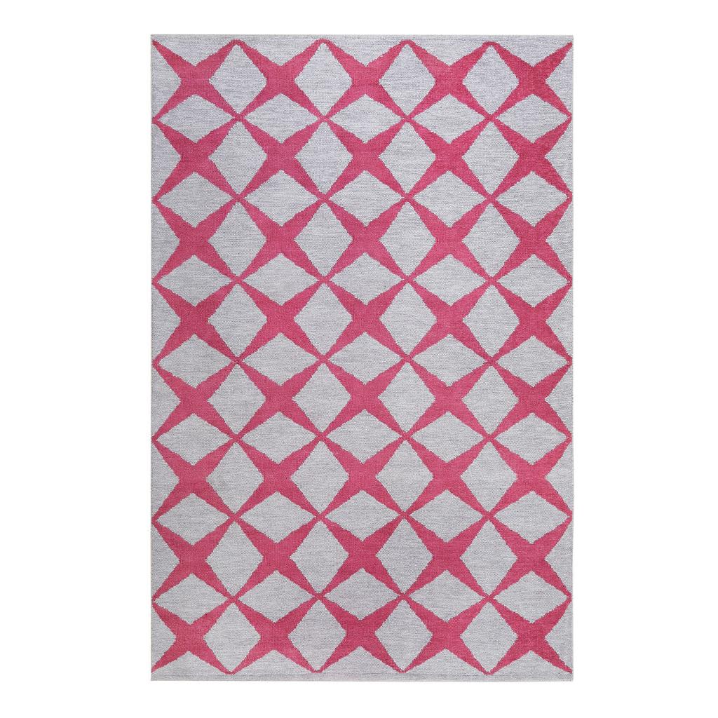 Webteppich Bordeaux/sandfarben Caledon 160x230 Cm