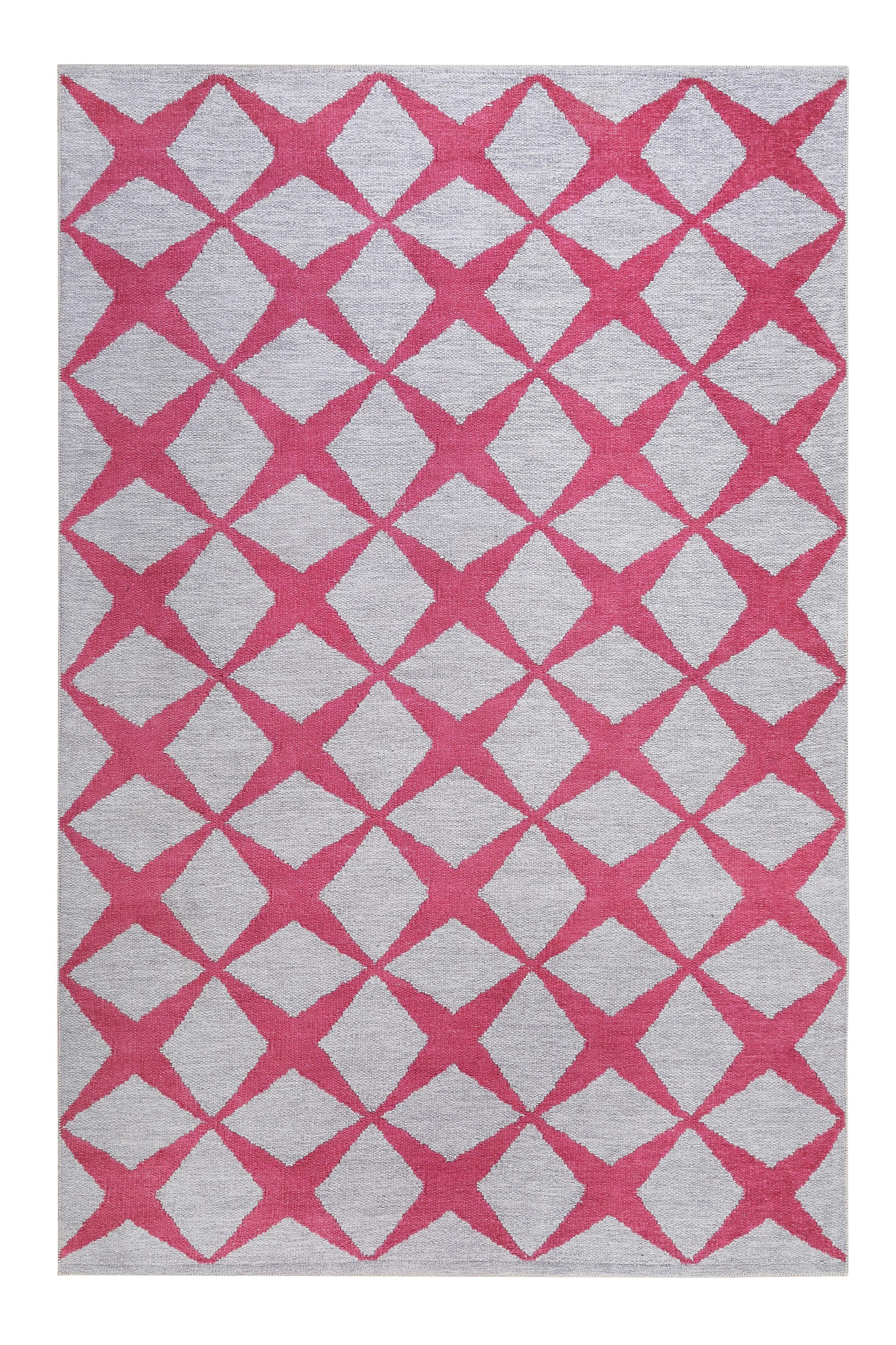 Webteppich Bordeaux/sandfarben Caledon 80x150 Cm