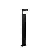 Wegeleuchte Colombo Schwarz Weiß L: 14 cm - Schwarz/Weiß, Design, Kunststoff/Metall (14/15,5/100cm)