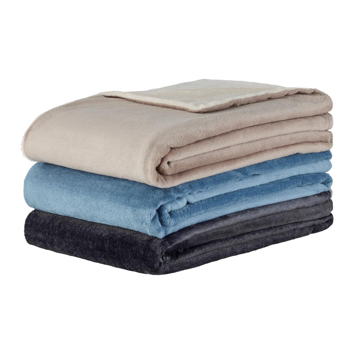 MÄKKÁ DEKA WENDY - modrá/jadeitovozelená, Konventionell, textil (150/200cm) - Mömax