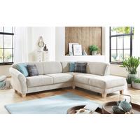 Ecksofa Gotland creme mit Bettkasten 257x212 cm - Creme/Naturfarben, KONVENTIONELL, Textil (257/212cm) - Sit & More