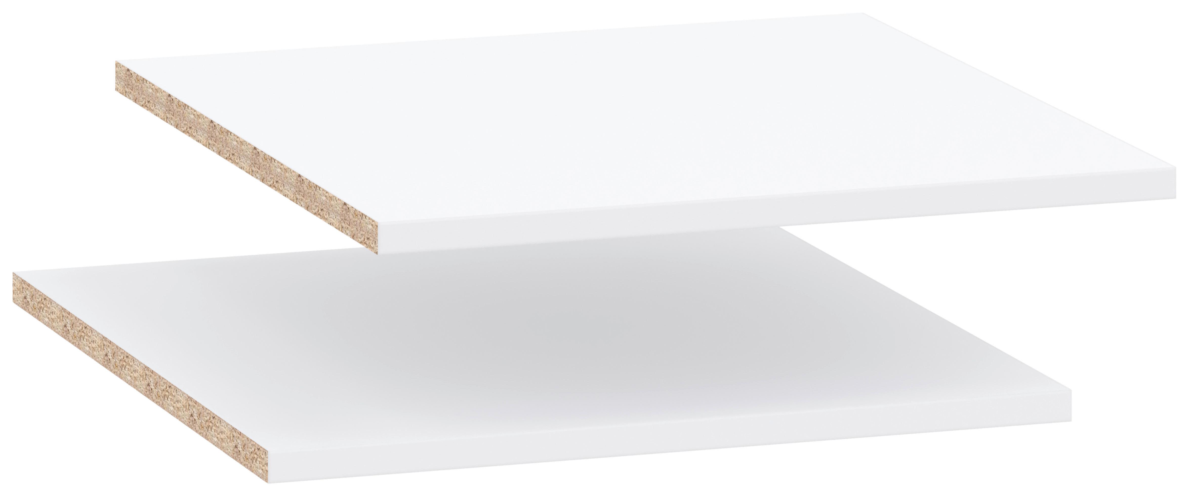 Einlegeböden Kivo 2er-Set 41,6 cm - Weiß, Basics, Holzwerkstoff (41,6/48,8/1,6cm)