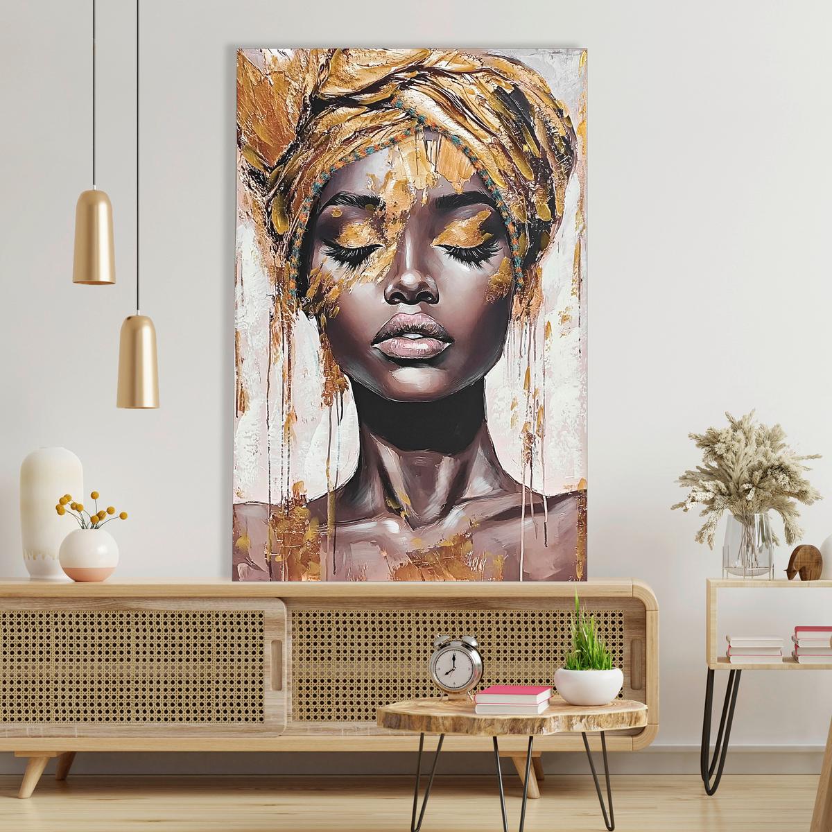 Leinwandbild Eimy Braun/Beigebraun ca. 80x120cm - hnedá/béžovohnedá, Modern, drevo/textil (80/120/3cm) - Mömax