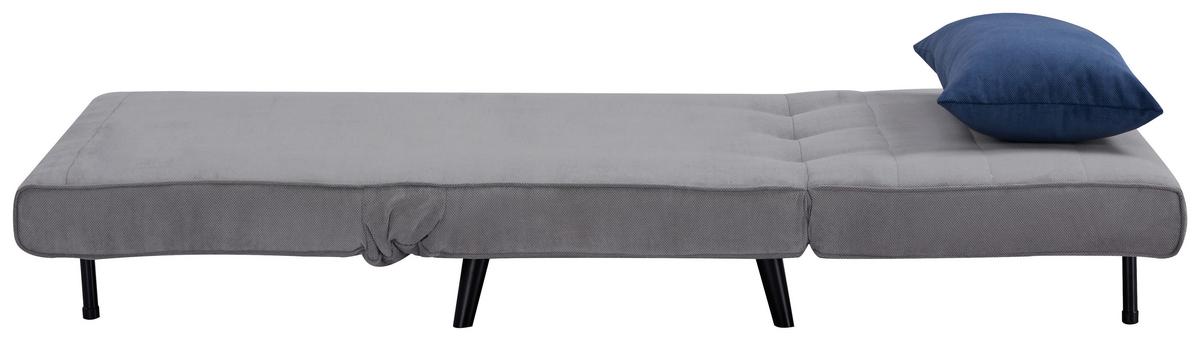 Rozkladacie kreslo SVEN 100, sivá / modrá - čierna/sivá, Modern, drevo/textil (101/81/90cm)
