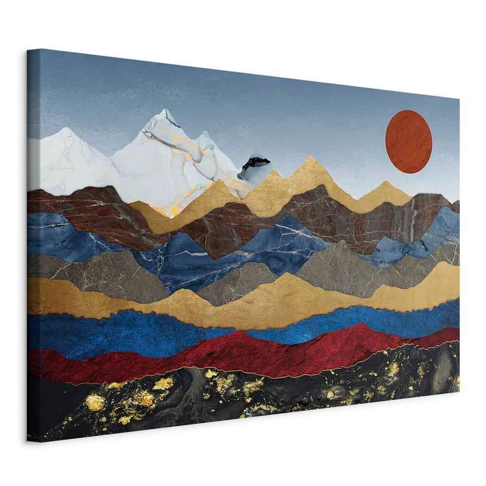 LEINWANDBILD Blau Multicolor B: 90 cm - Blau/Multicolor, Basics, Holz/Textil (90/60/1,2cm) - artgeist