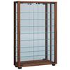 Vitrine Lumo Nussbaumfarben B: 59 cm - Nussbaumfarben/Schwarz, MODERN, Glas/Holzwerkstoff (59/91,3/18cm) - MID.YOU