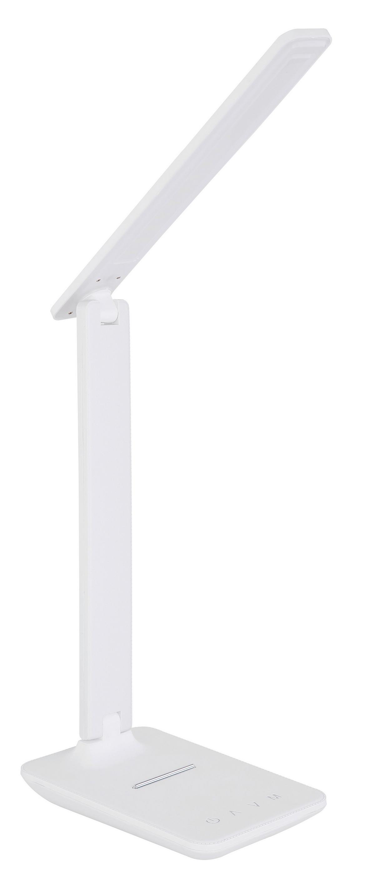 LED-Tischlampe dimmbar Opal/Weiß Touch - Opal/Weiß, Design, Kunststoff (28,5/11,5/56,5cm) - Globo
