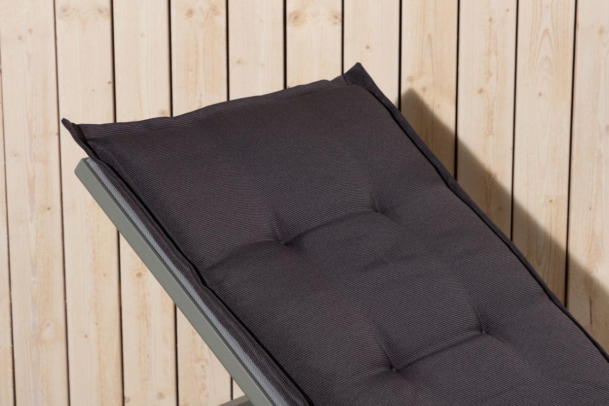 Liegenauflage Cushion - Grau, KONVENTIONELL, Textil (60/5.5/193cm) - Gardenson