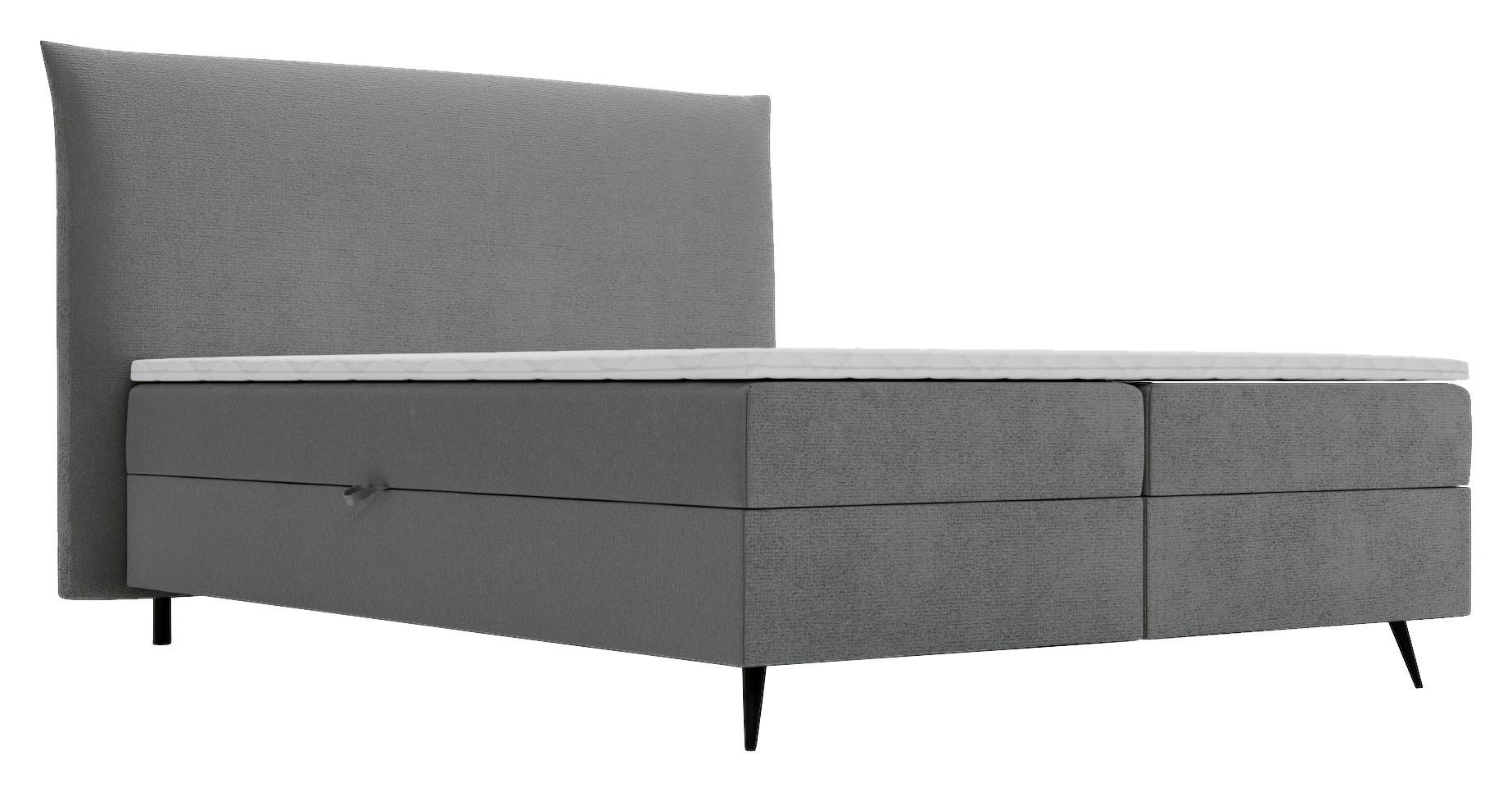 Boxbett mit Topper & Bettkasten 180x200 Foxy - Schwarz, Basics, Holz/Holzwerkstoff (180/200cm) - Livetastic